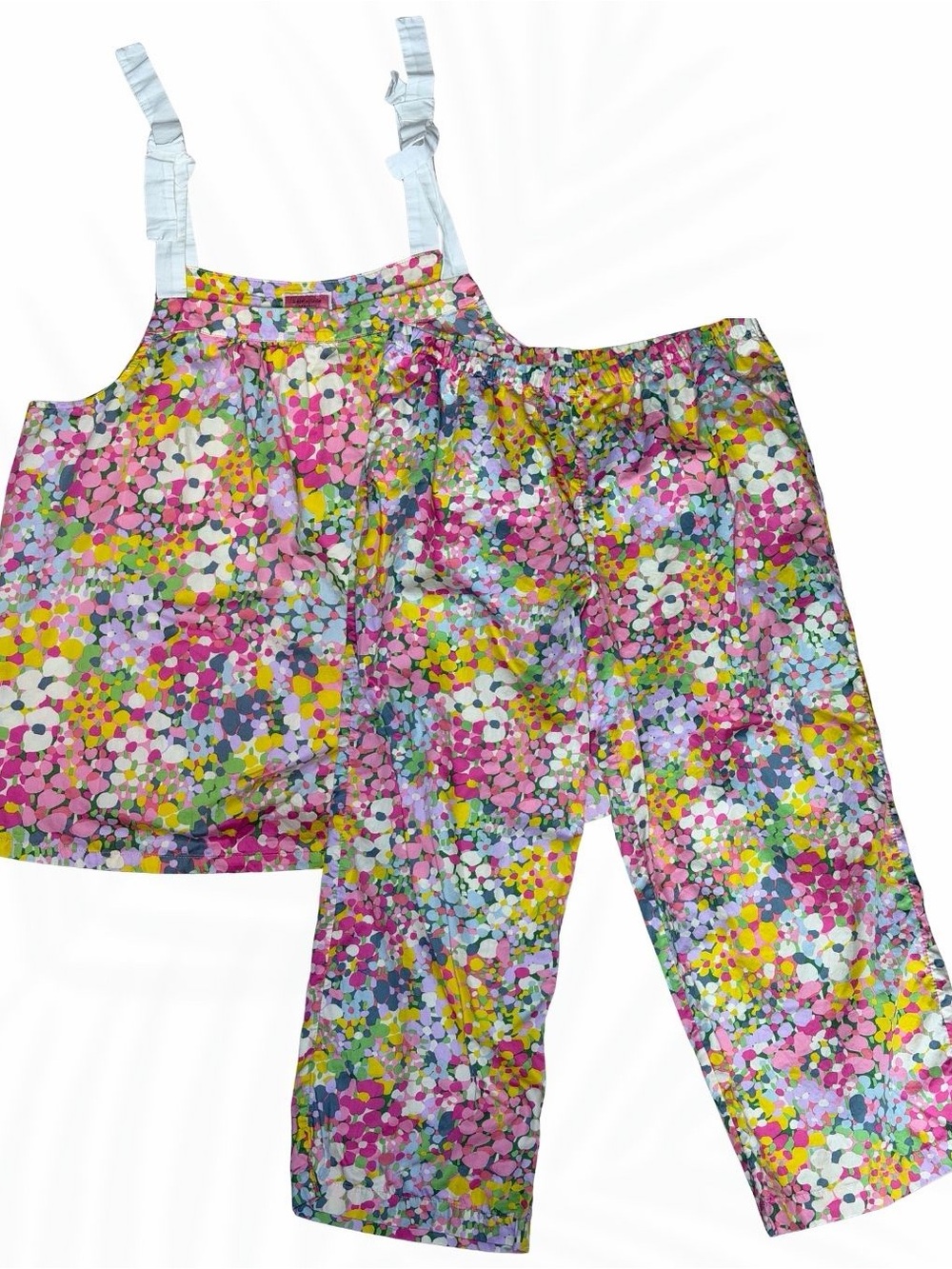 Kate Spade New York Floral Confetti Two-Piece Top & Cropped Pant Set